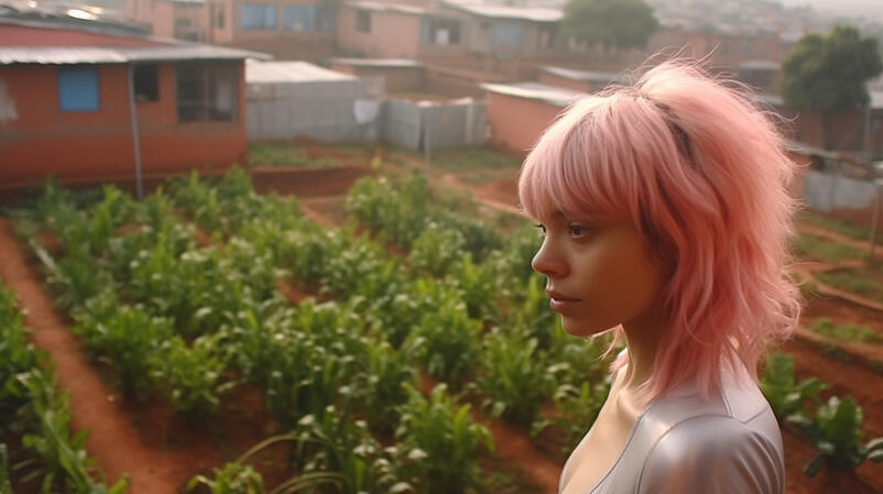 A community garden in a favela